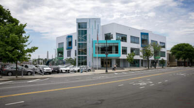 The Eliot K-8 Innovation Upper School building on Commercial Street in the North End. (Robin Lubbock/WBUR)