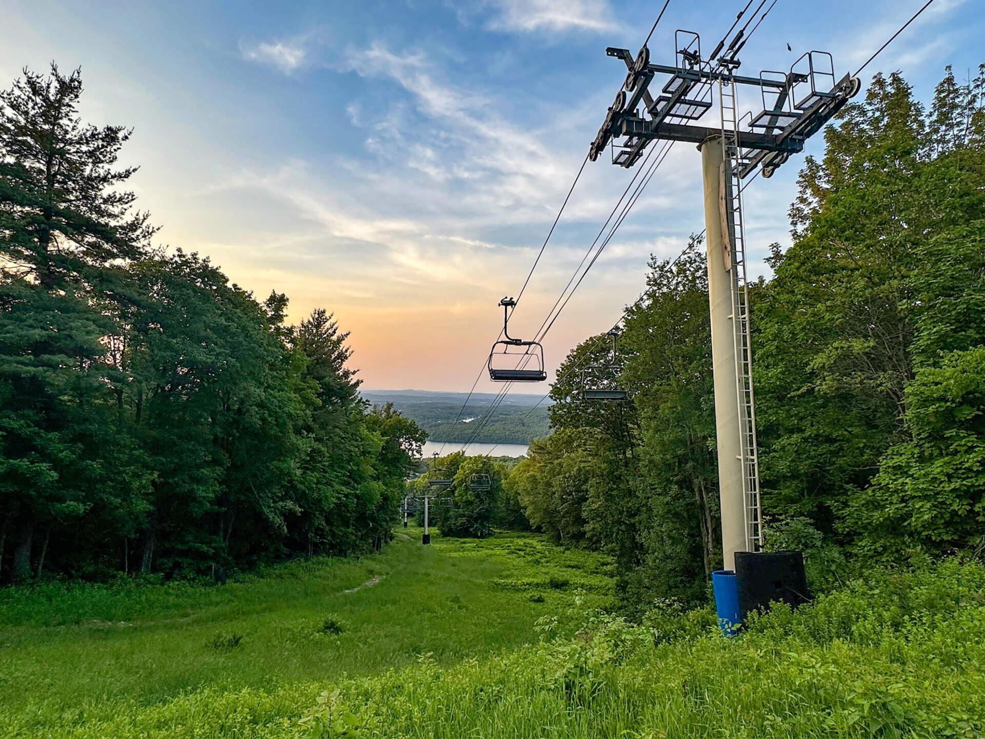 Wachusett Mountain in June 2024. (Lisa Creamer/WBUR)