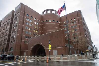 The John Joseph Moakley Courthouse in Boston. (Jesse Costa/WBUR)