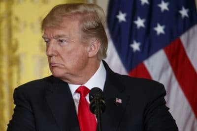 President Donald Trump listens as Norwegian Prime Minister Erna Solberg speaks during a news conference in the East Room of the White House, Wednesday, Jan. 10, 2018, in Washington. (Evan Vucci/AP)