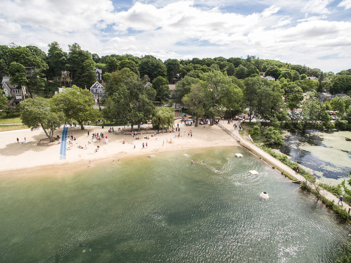 The Arlington Reservoir. (Courtesy of the Town of Arlington Dept. of Recreation)