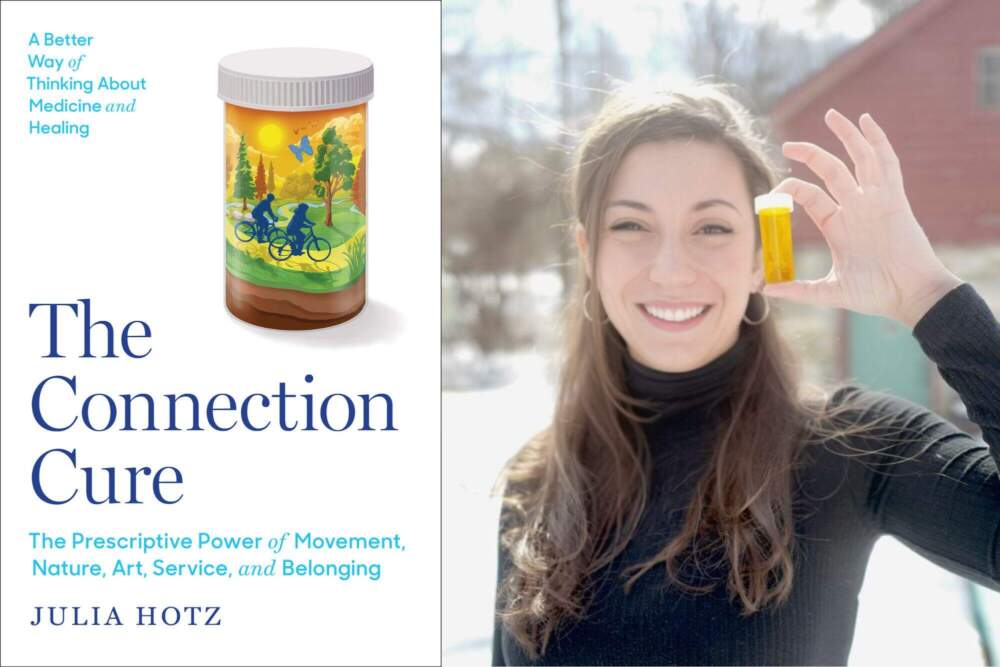 The cover of &quot;The Connection Cure&quot; and author Julia Hotz. (Courtesy of Cat Blewer and Blackstone Publishing)