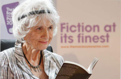 Canadian Author Alice Munro winner of the 2009 Booker International Prize at attends a press conference at Trinity College, Dublin. (Julien Behal/PA Images via Getty Images)