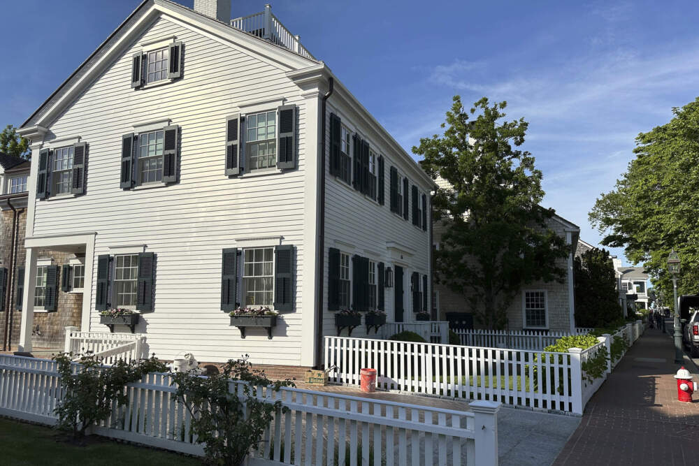 Brick sidewalks line homes in Edgartown, Mass. on June 4, 2024. High housing costs on Martha's Vineyard are forcing many regular workers to leave and are threatening public safety. (Nick Perry/AP)