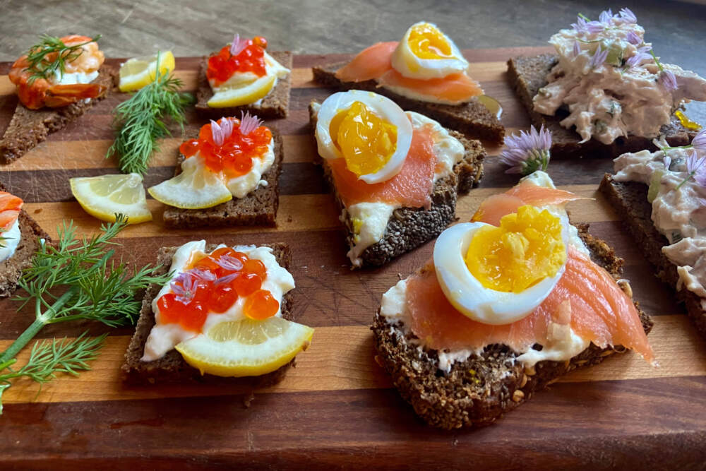 Smørrebrød. (Kathy Gunst/Here & Now)