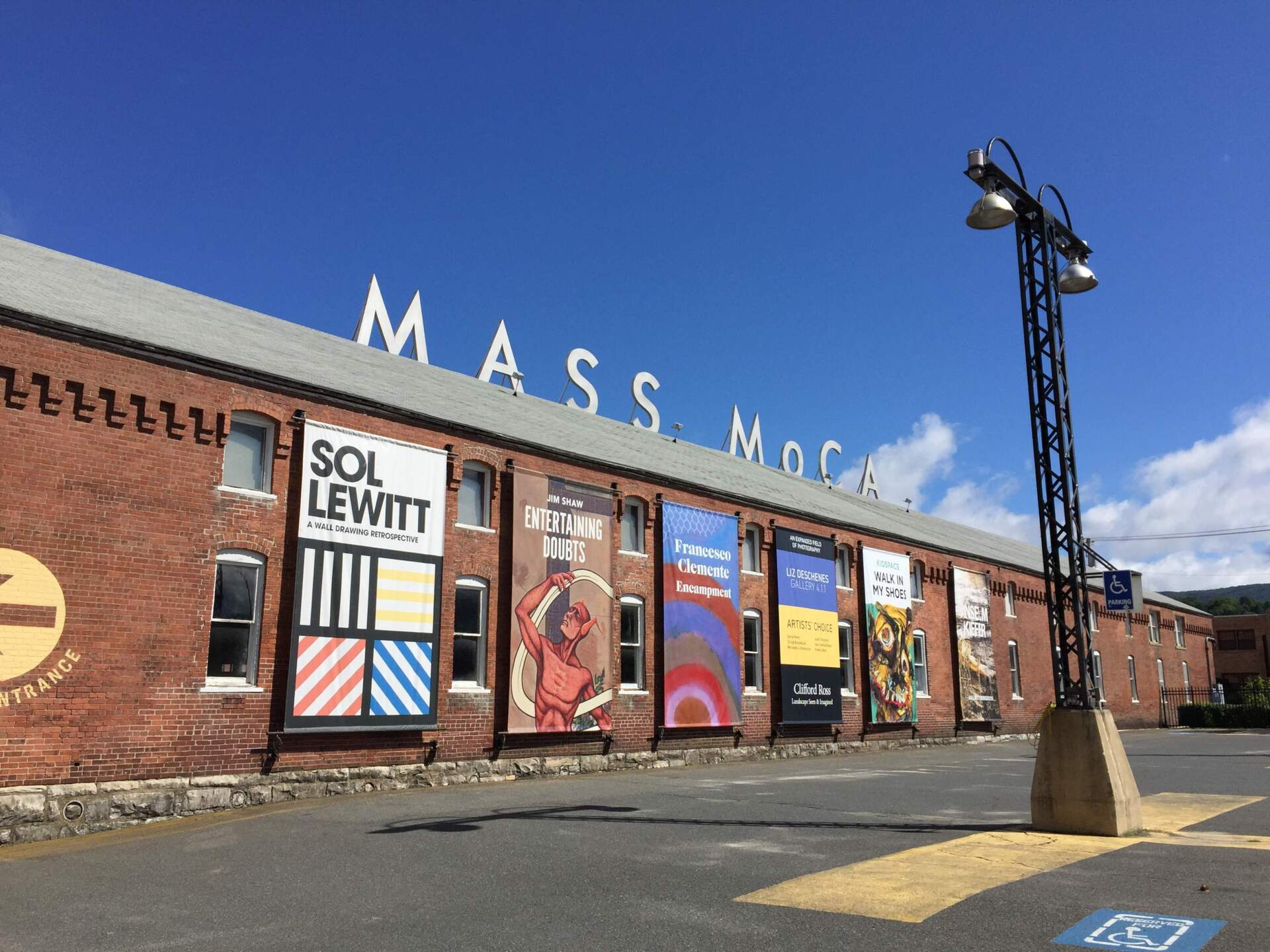 This 2015 photo shows the exterior of MASS MoCA, a contemporary art museum in North Adams, Mass. (Beth J. Harpaz/AP)