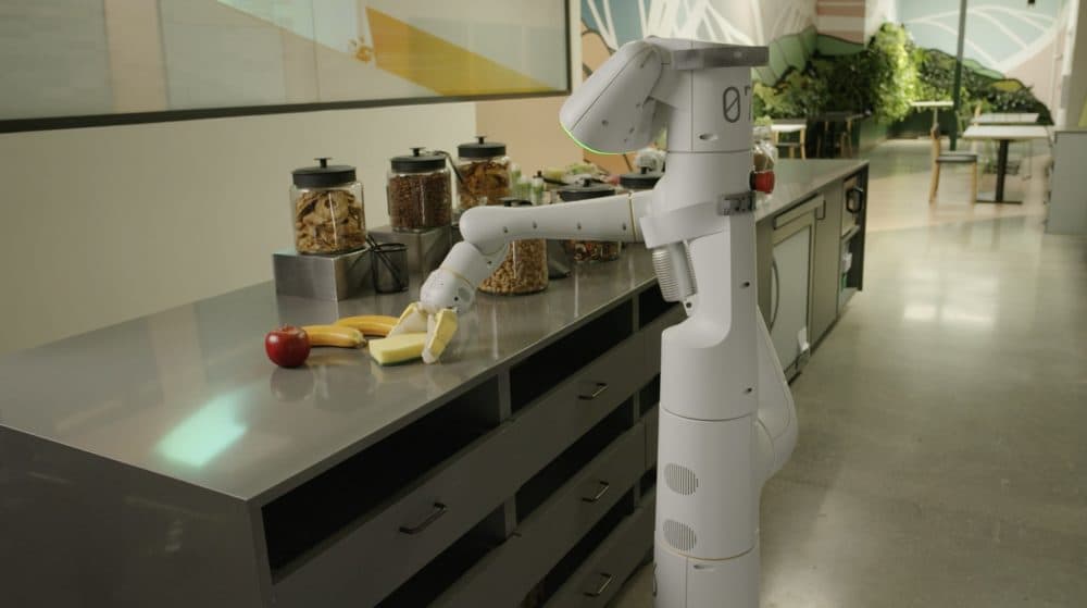 Endless Thread visited Google's AI offices, where researchers are using an advanced language model to help this robot understand humans. (Courtesy of Google and Everyday Robots) 