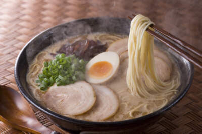 A bowl of ramen soup. (MIXA via GettyImages)