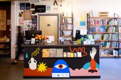 The front desk at RiffRaff Bookstore and Bar in Providence, Rhode Island. (Courtesy Riffraff Bookstore and Bar)